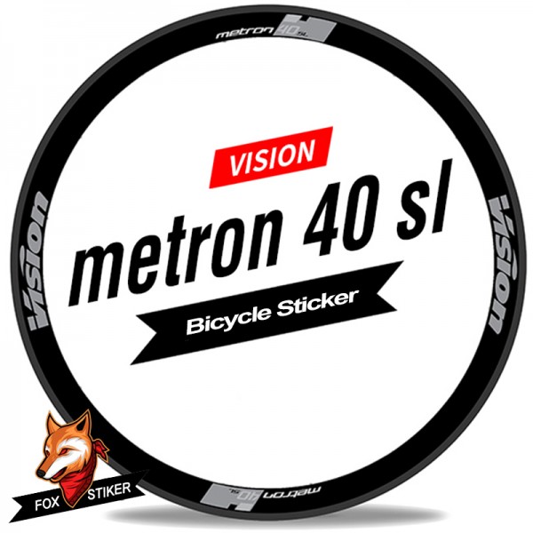 Road Bicycle Wheels Rim Decal Stickers for Vision Metron 40 SL